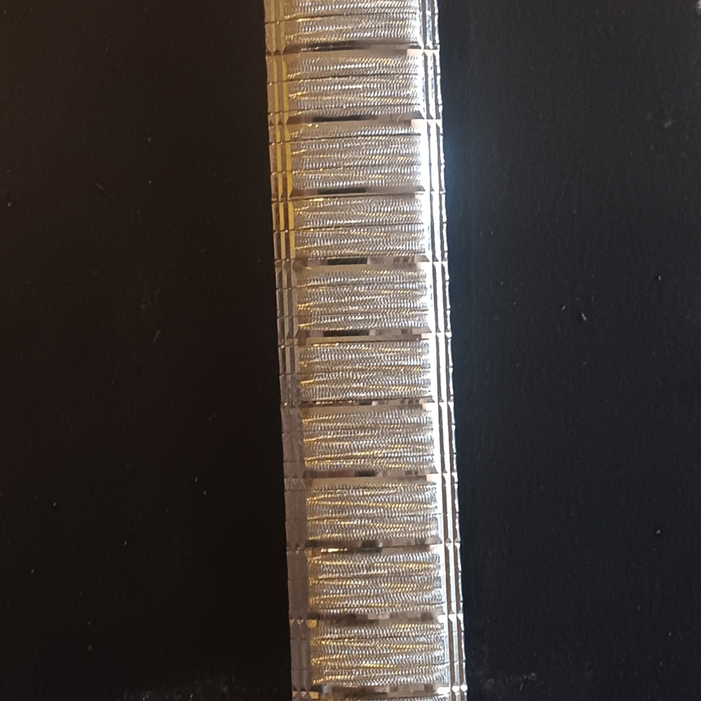 Silver Textured Bracelet